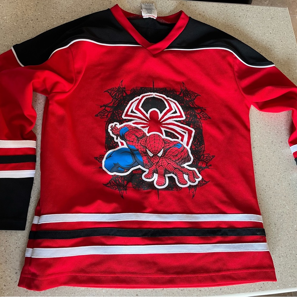 Spider-Man Kids Red and Black Long Sleeve Shirt